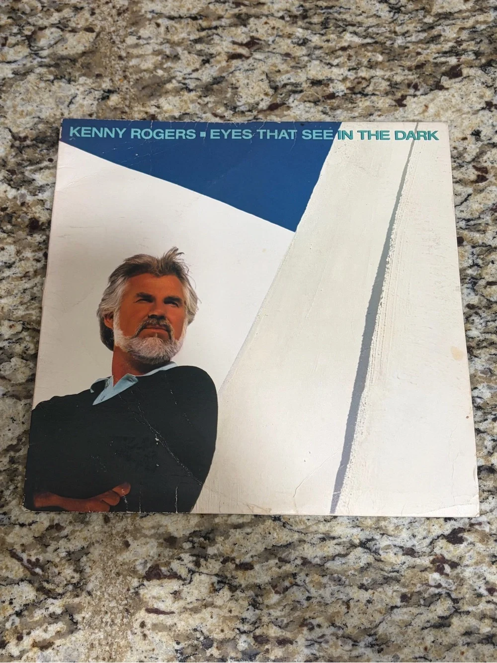 Kenny Rogers Eyes That See In The Dark Vinyl LP - Duet w/ Dolly Parton